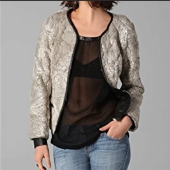 Club Monaco Faux Fur Jacket - Picture 2 of 6